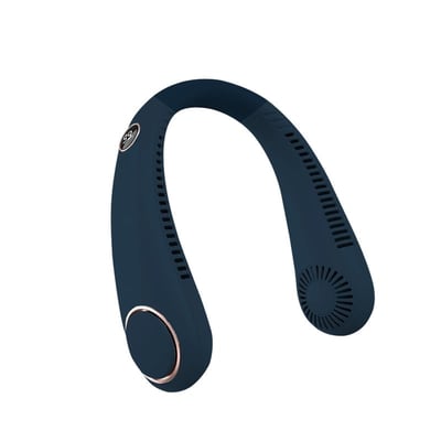 Ventilador de Cuello Digital Coolzy 3000mAh – Azul Oscuro