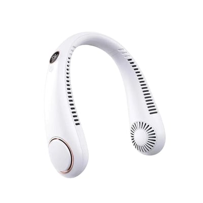 Ventilador de Cuello Digital Coolzy 3000mAh – Blanco